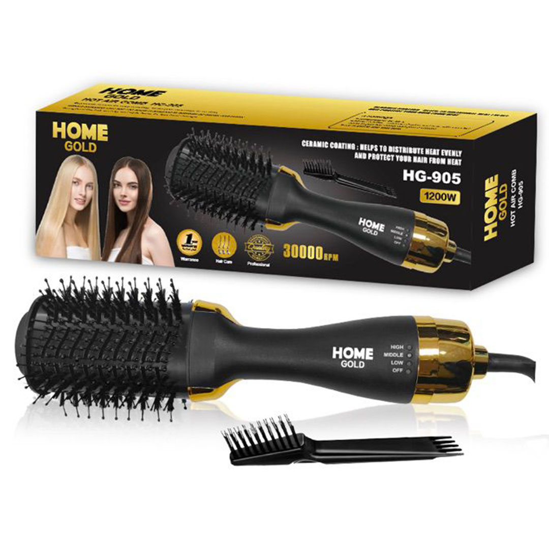 فرشاة ومجفف للشعر هوم جولد - 1200 وات - HG-905