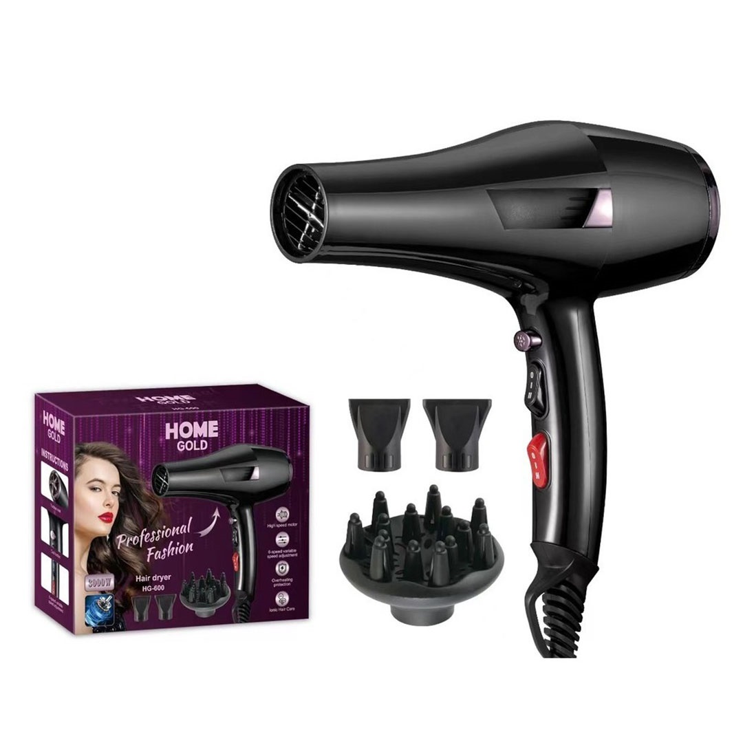 مجفف شعر هوم جولد - 3000 وات - HG-600
