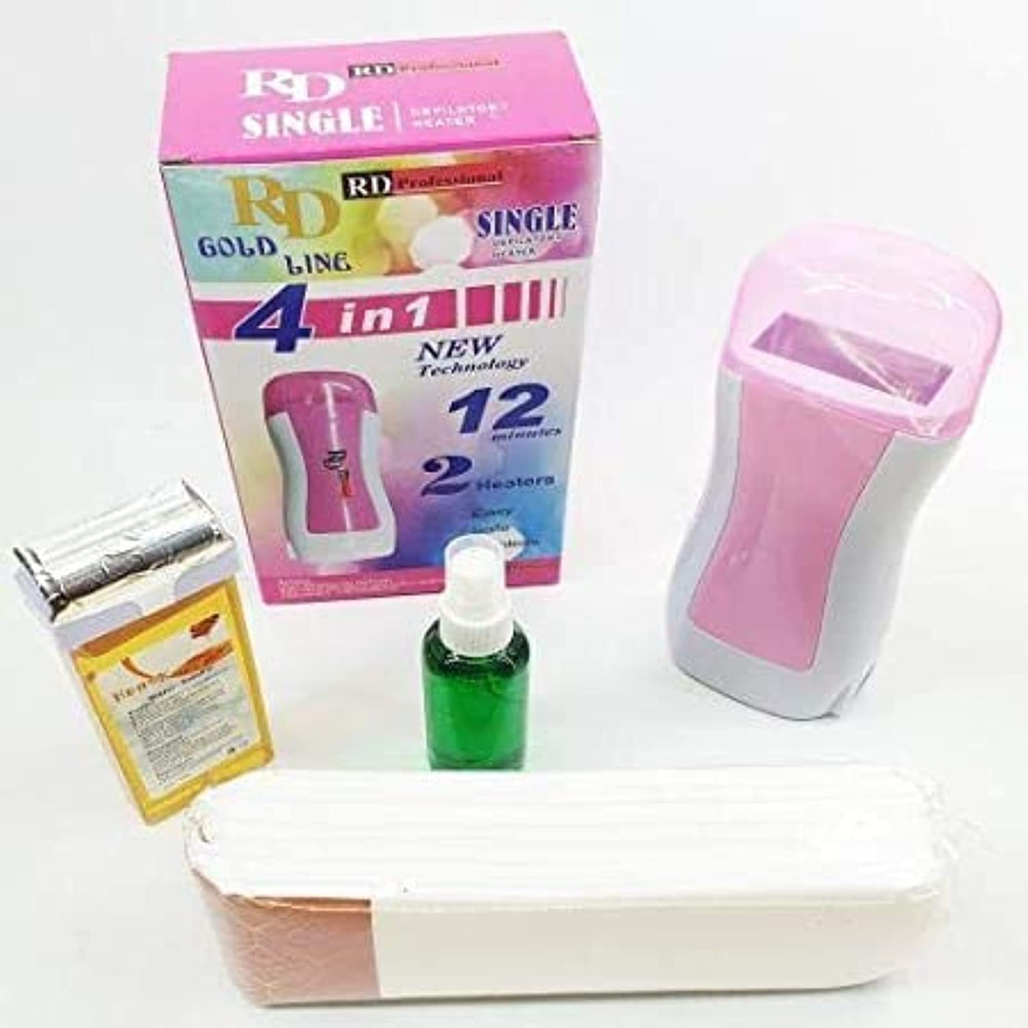 مجموعة جهاز تسخين الشمع 4 في 1 لازالة الشعر