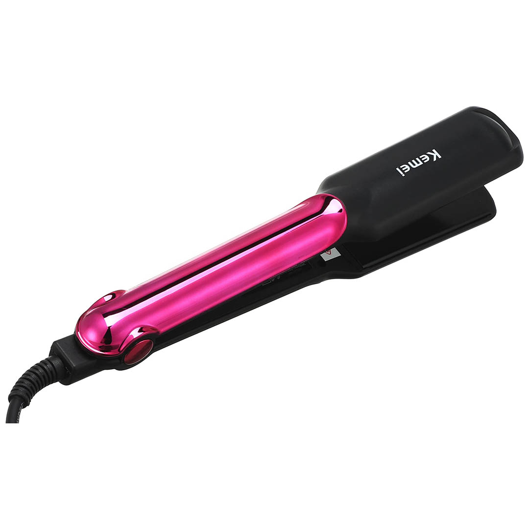 km-2113 مكواه فرد الشعر - أسود