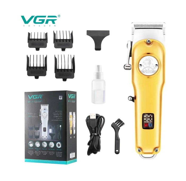 V-181 ماكينة حلاقة رجالي قابلة للشحن-ذهبي