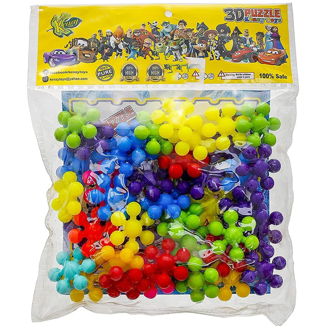 مكعبات بازل 3d للأطفال - متعددة الألوان