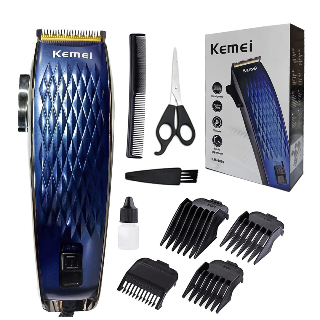 KM-4804 ماكينة حلاقة كهربائية - أزرق