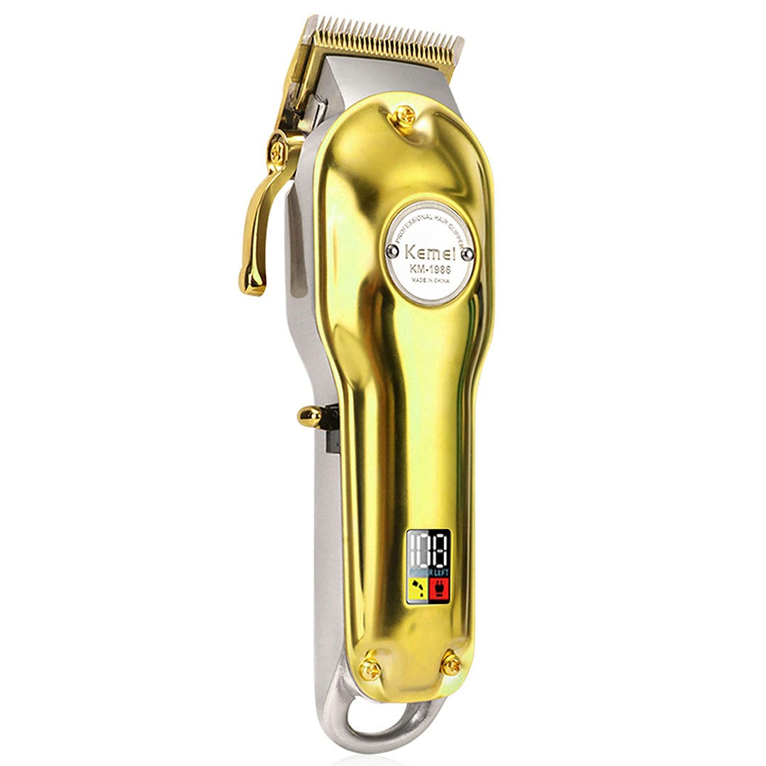 KM-1986 ماكينة حلاقة الشعر الإحترافية - ذهبي