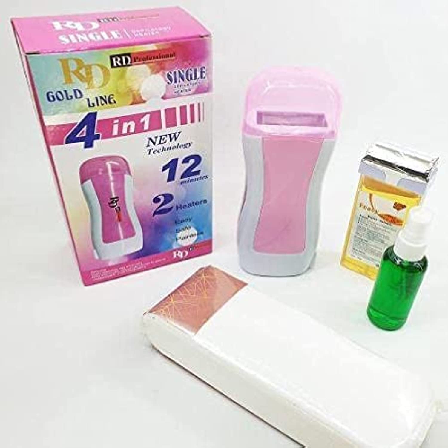 مجموعة جهاز تسخين الشمع 4 في 1 لازالة الشعر