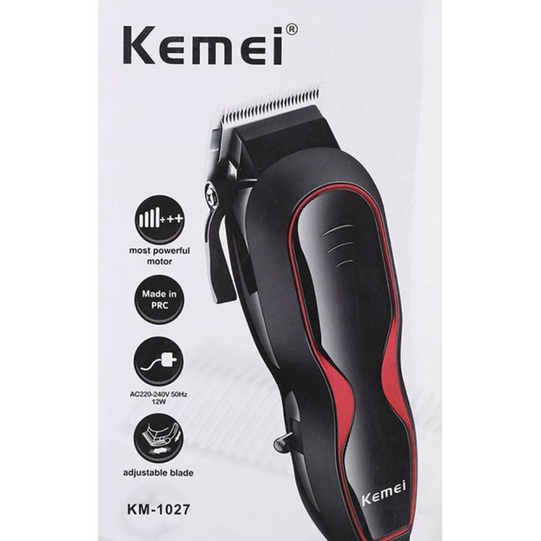 KM-1027 ماكينة حلاقة الشعر الكهربائية - أسود