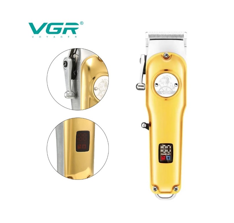 V-181 ماكينة حلاقة رجالي قابلة للشحن-ذهبي