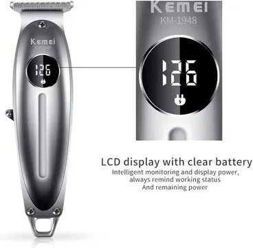 KM-1948 ماكينة حلاقة الشعر - فضي