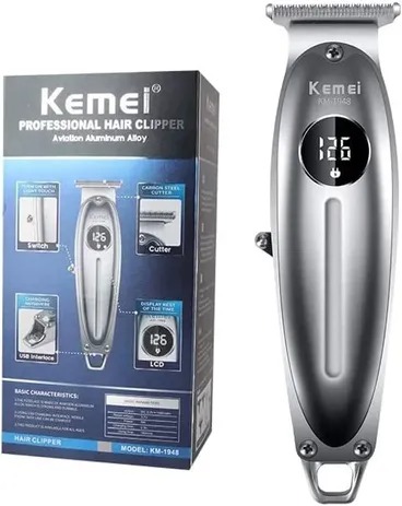 KM-1948 ماكينة حلاقة الشعر - فضي