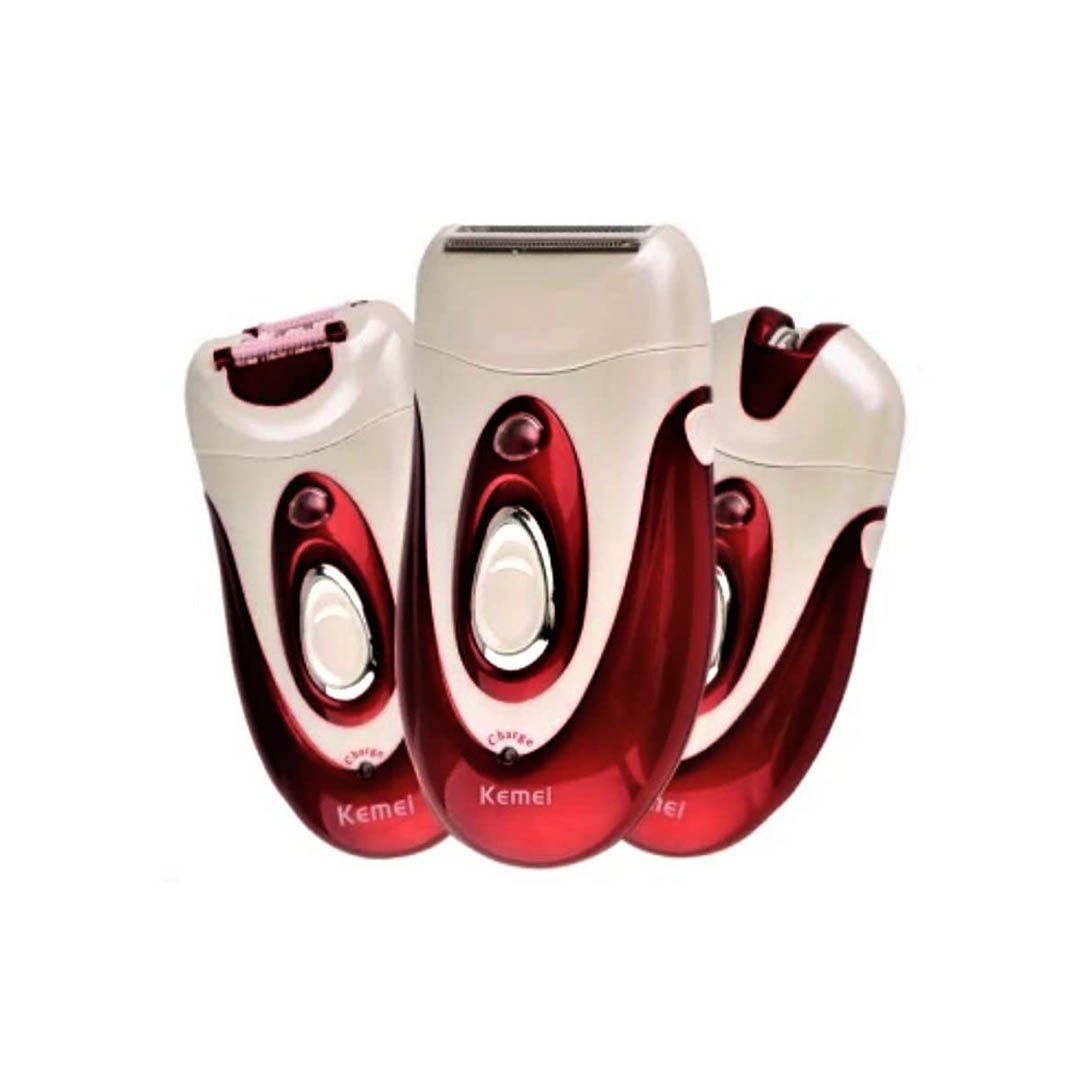 KM-1888 ماكينة ازالة الشعر للنساء - أحمر