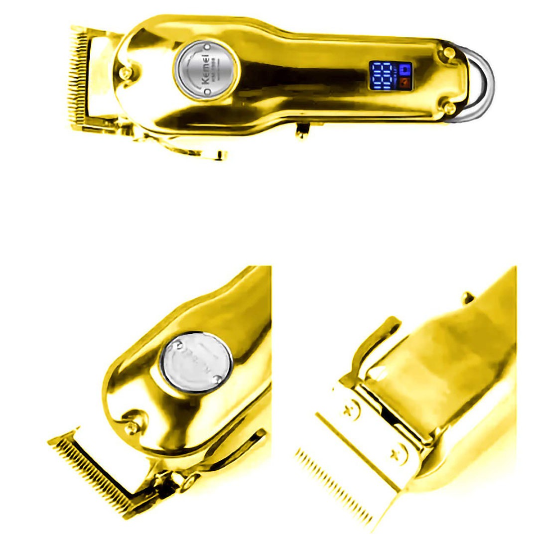 KM-1986 ماكينة حلاقة الشعر الإحترافية - ذهبي
