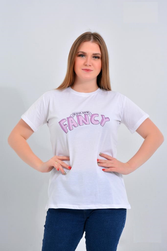 1003 تي شيرت حريمي كاجوال نص كم