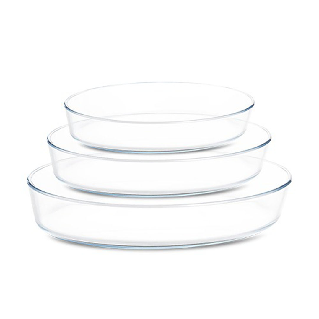 طقم طاجن بيركس بيضاوي 3 قطع - 0347