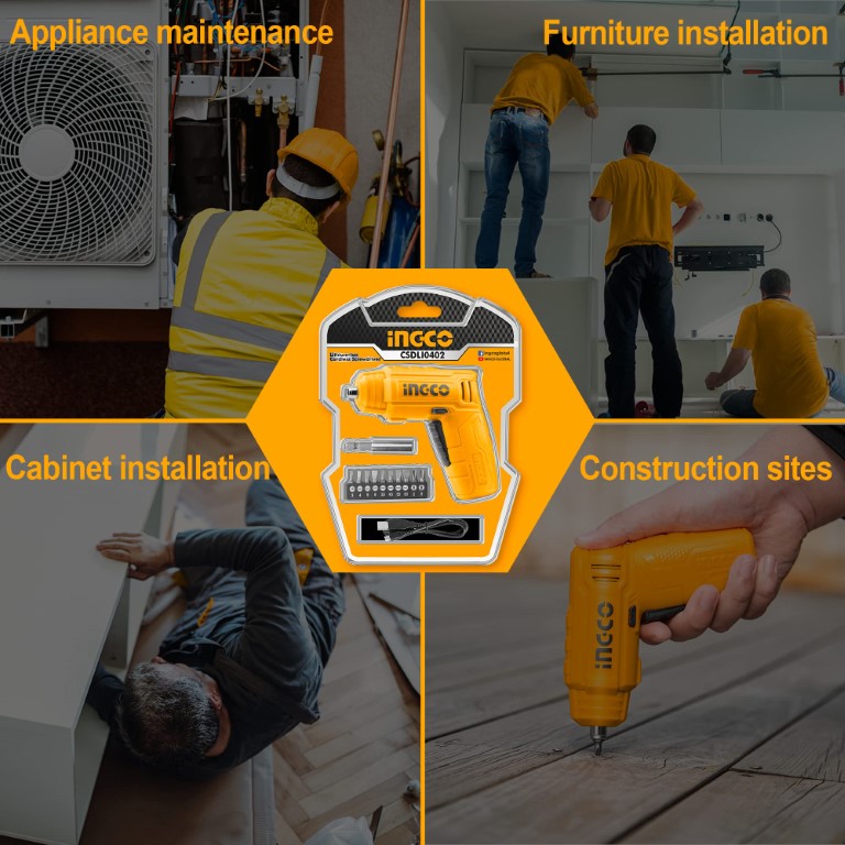 CSDLI0402 مفك كهربائي يدوي قابل للشحن - 4 فولت