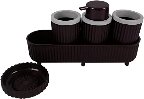 طقم تنظيم ادوات الحمام - 5 قطع