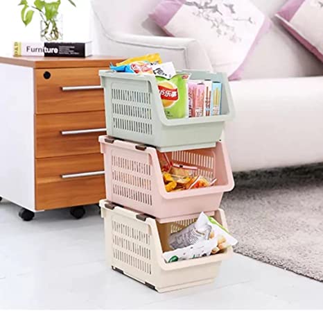 تربو منظم خضروات بلاستيك - 3 رف