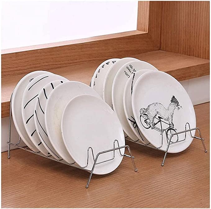 حامل أطباق الومنيوم - 2 قطعة