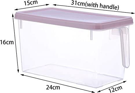 علبة تلاجة لتخزين الطعام - 4 قطع