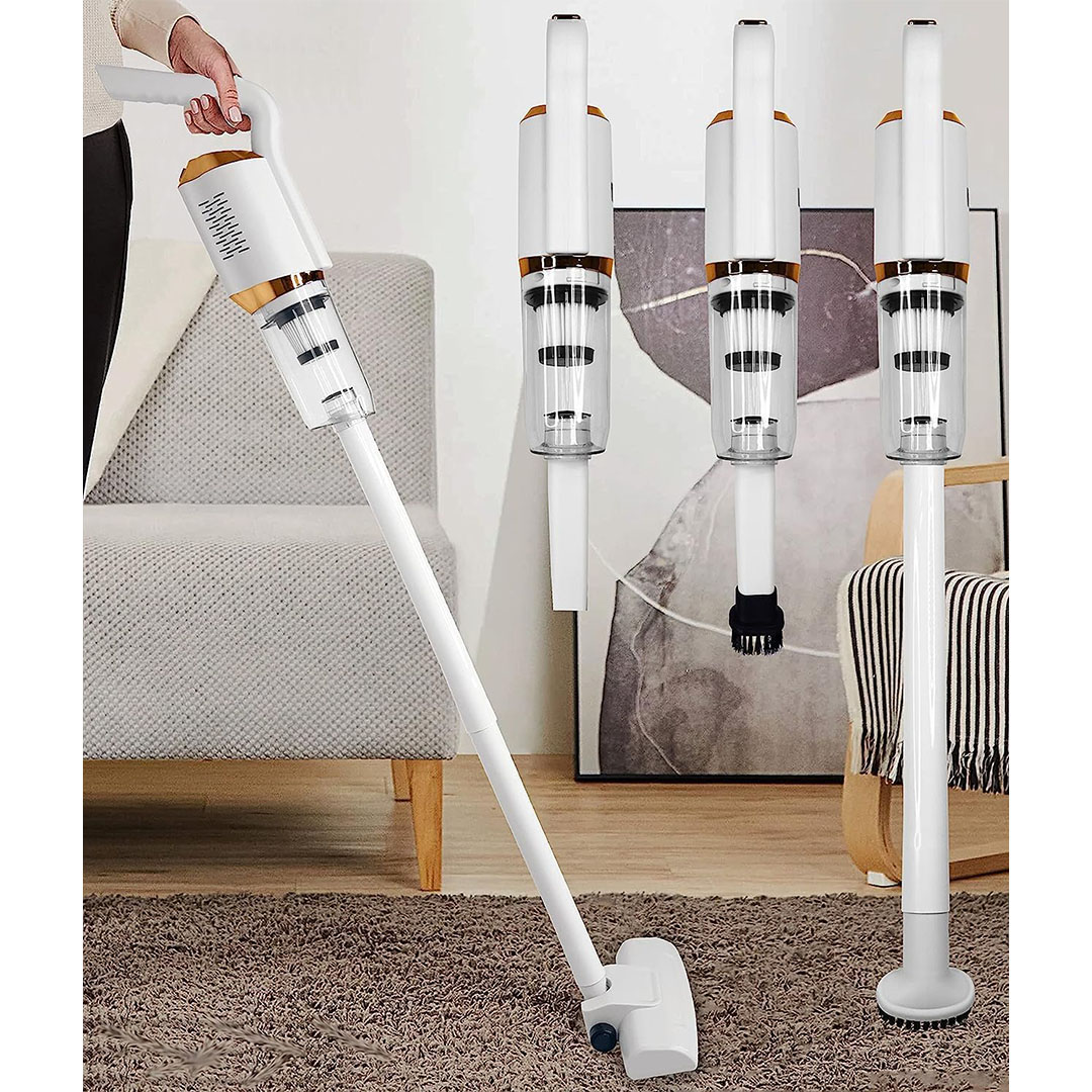 مكنسة كهربائية محمولة 4*1 - أبيض