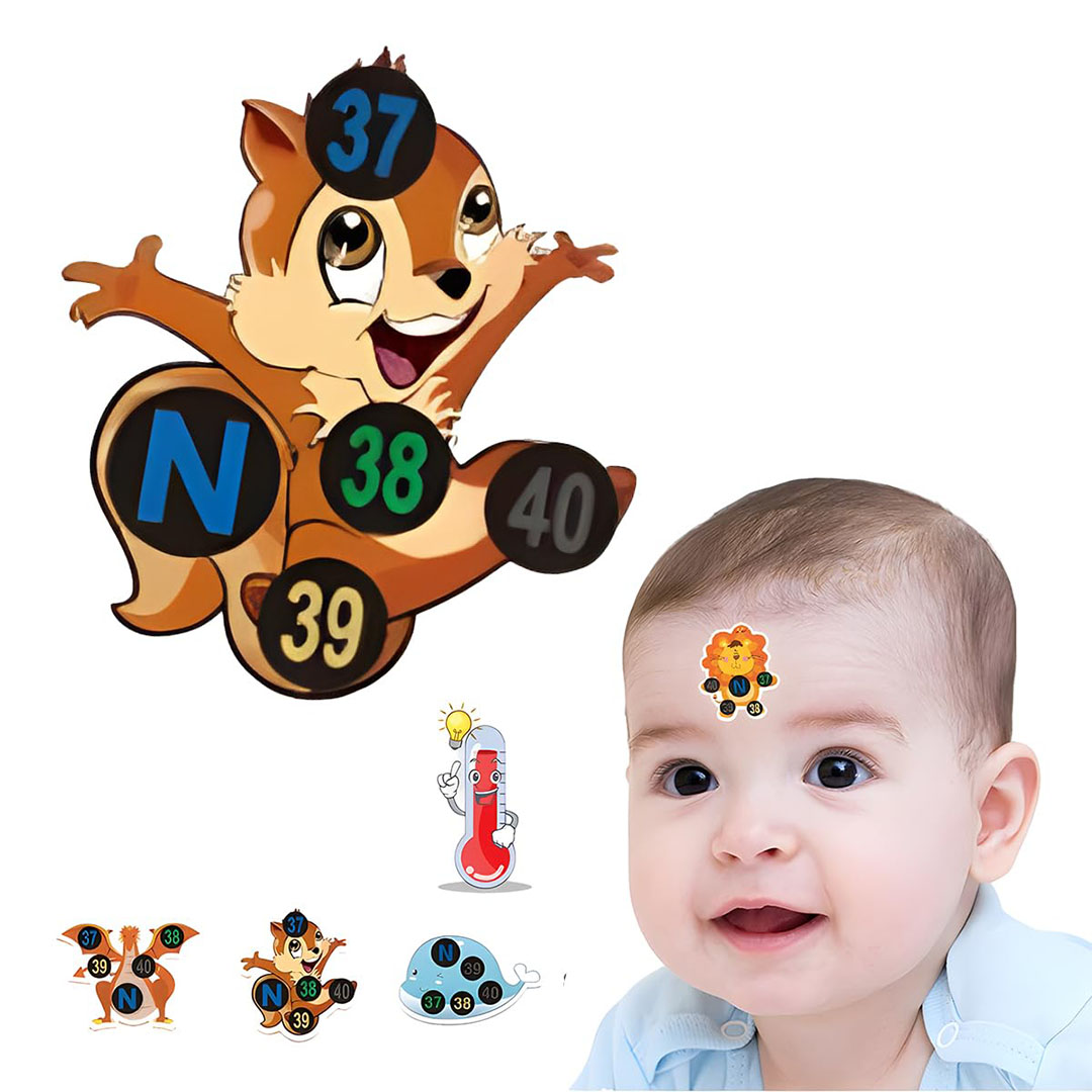 ملصقات مقياس حرارة الأطفال - 15 قطع