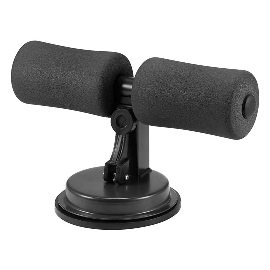 جهاز تمرين بطن بالشفط الذاتي - قابل للتعديل - اسود