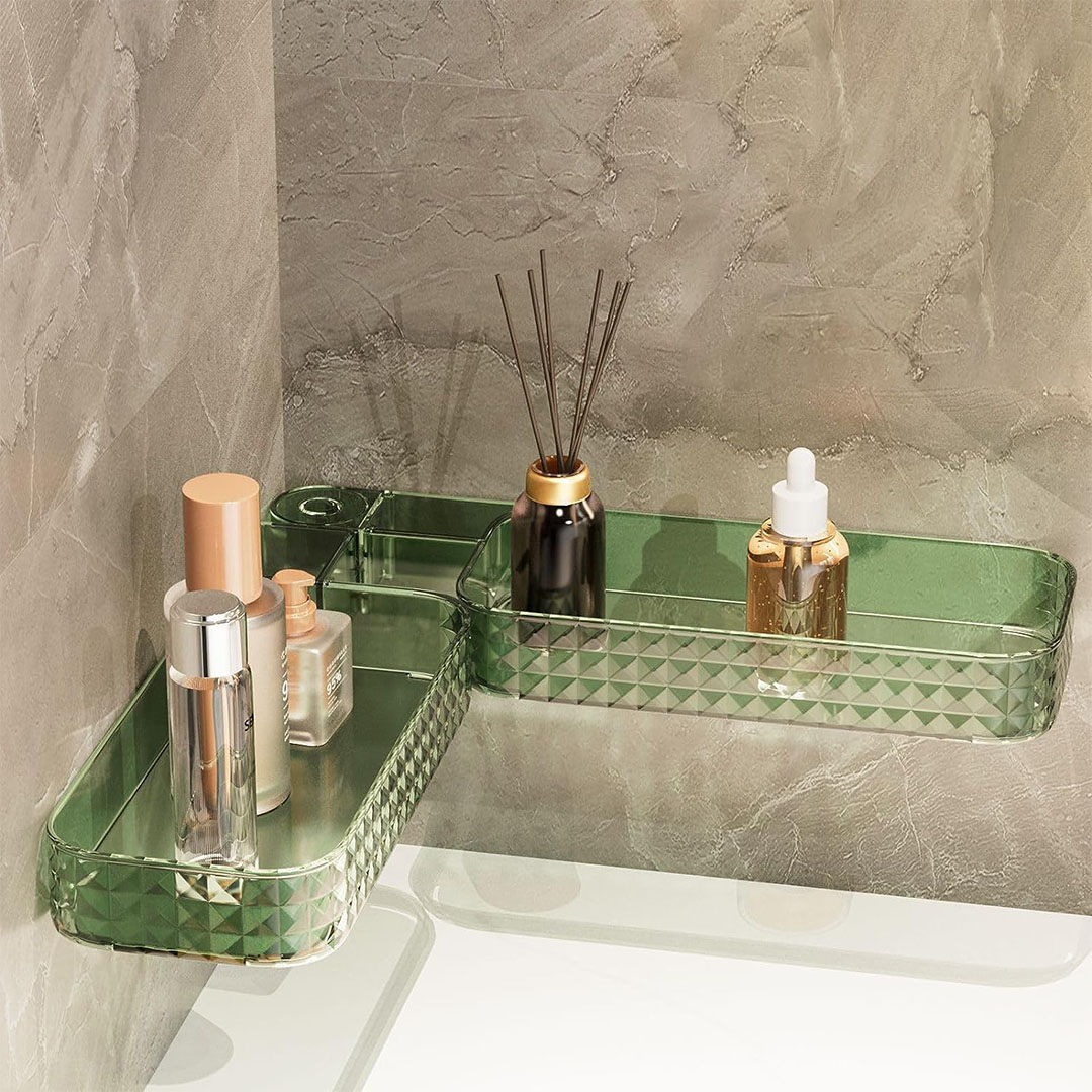 رف زاوية منظم للحمام والمطبخ