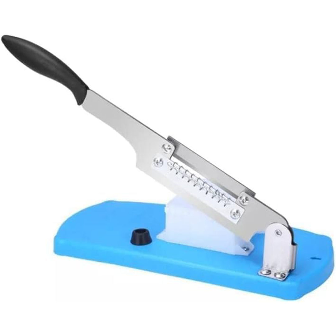 آلة تقطيع يدوية للحوم والخضار بشفرات ستانلس ستيل