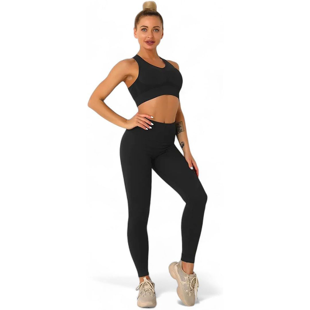 طقم تمرين للنساء - 2 قطعة