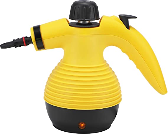 مكنسة تنظيف بالبخار - أصفر/أسود