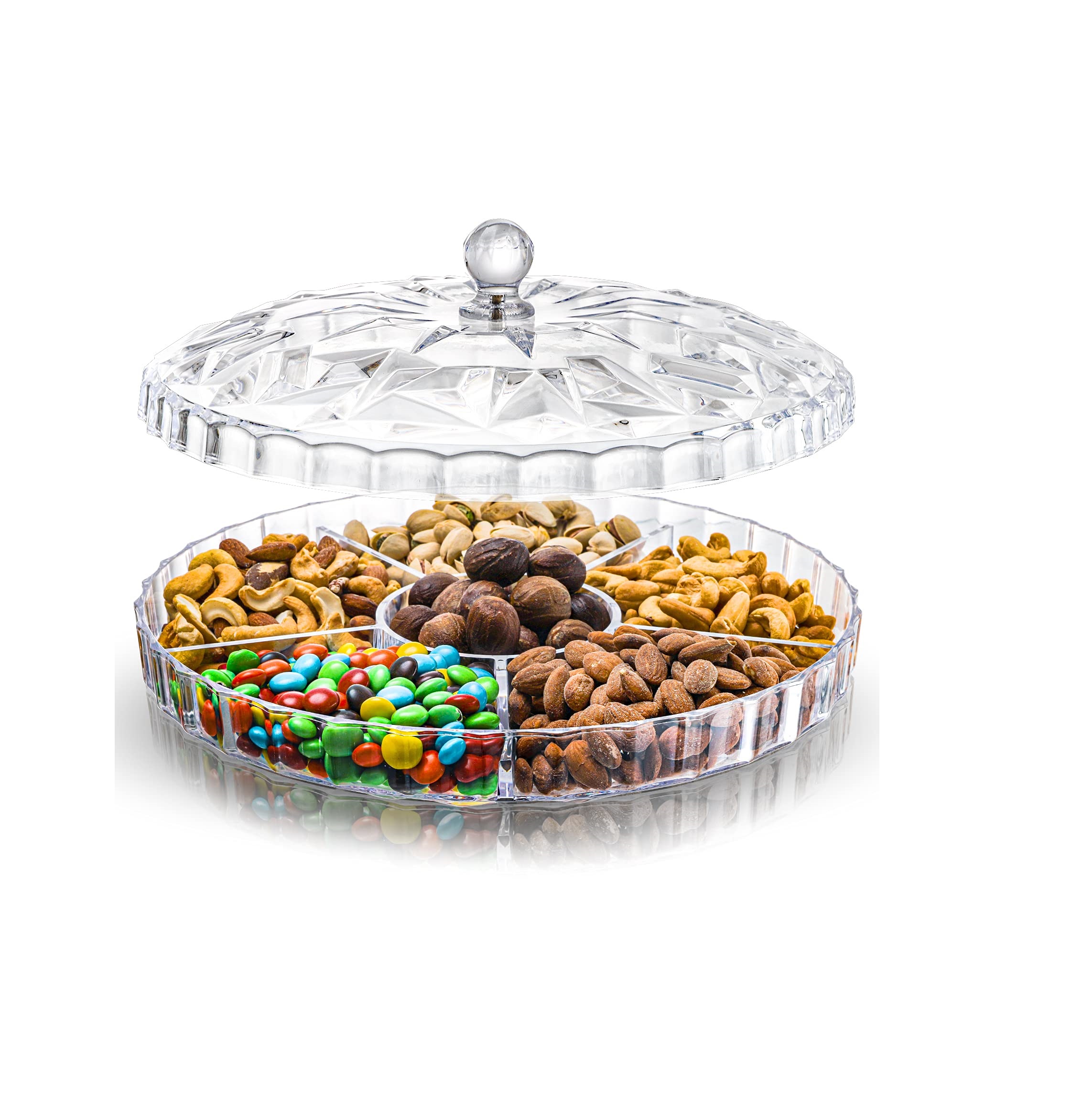 طبق تسالى بلاستيك شفاف