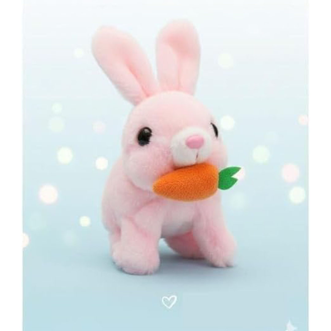 لعبة الأرنب المتحرك فرو - بينك