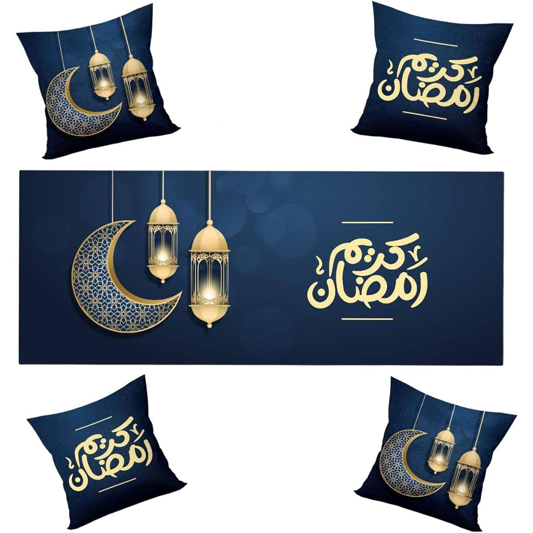 طقم كوشن ورانر رمضاني بتصاميم عربية