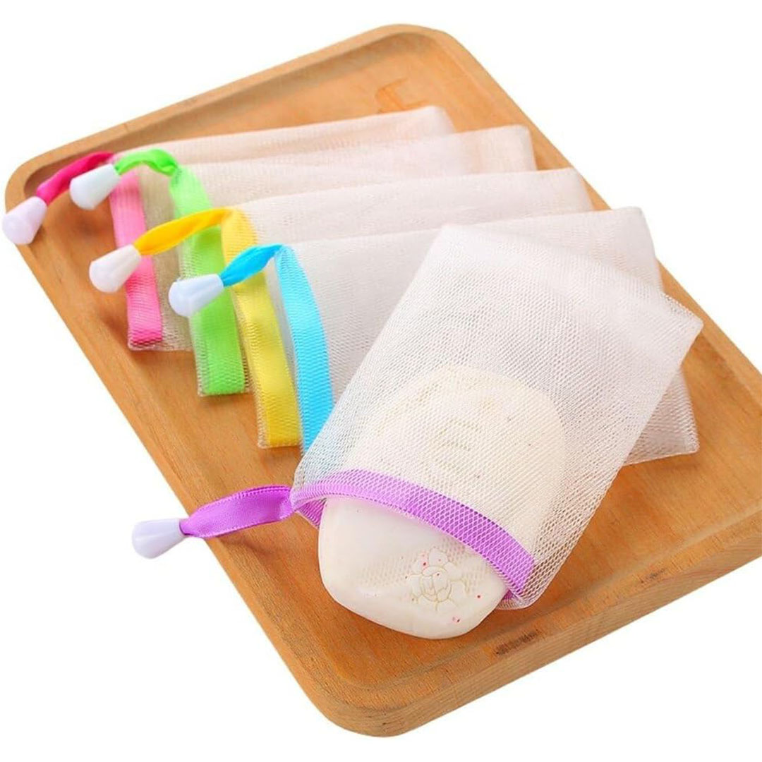 أكياس شبكية لتكوين الرغوة وتخزين الصابون - 3 قطع