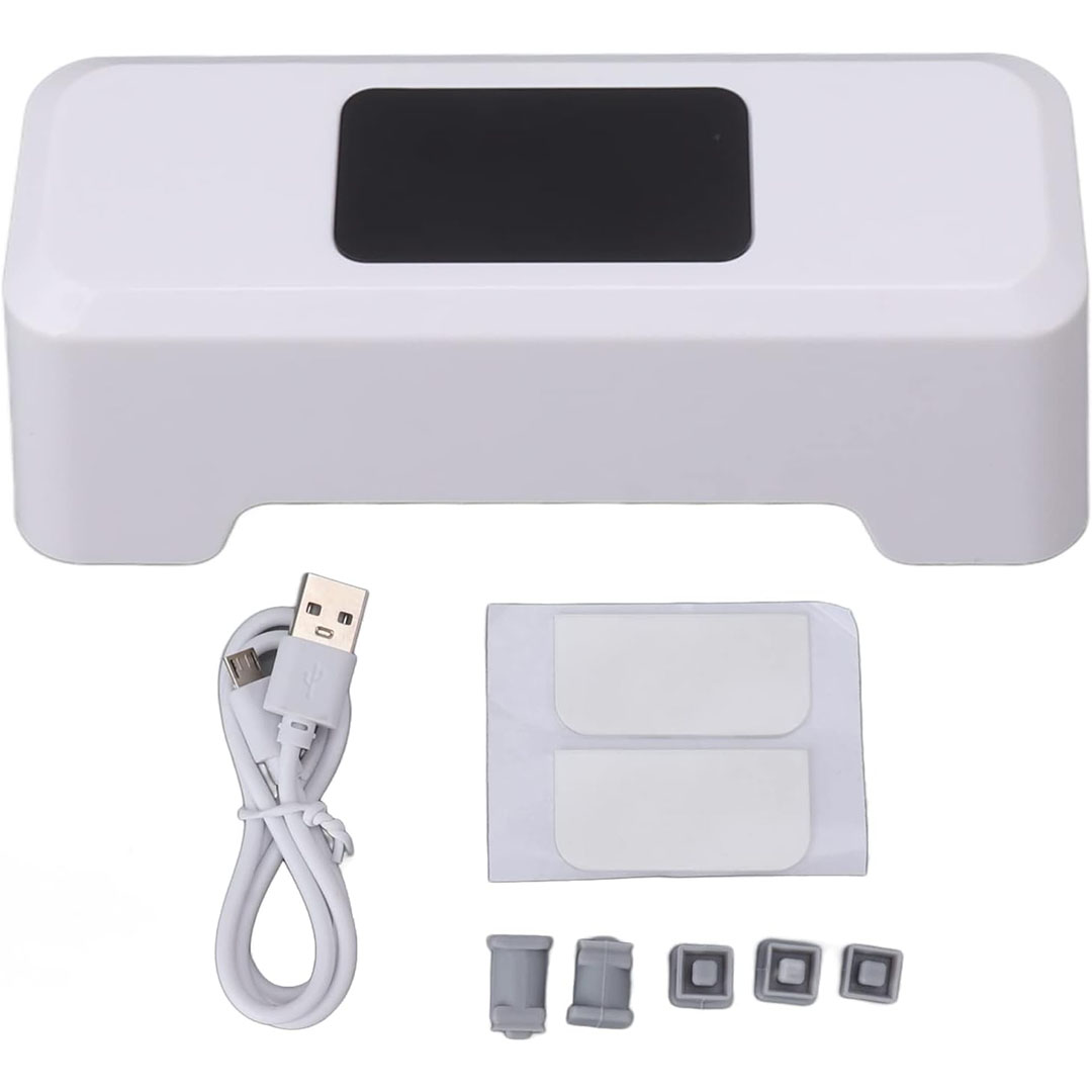 جهاز ضغط السيفون بدون لمس - أبيض