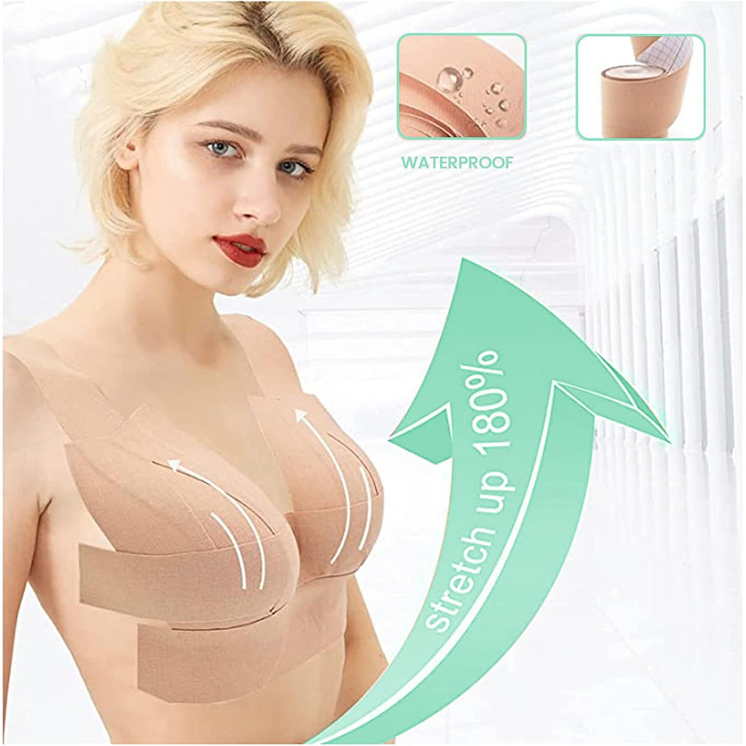 شريط رفع الصدر اللاصق بمسامات تهوية - 5 متر