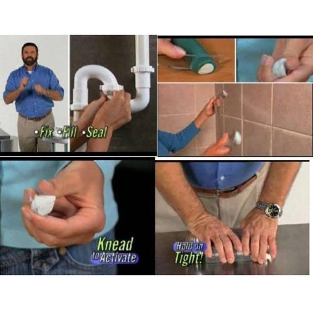 طين إيبوكسي مقوى بالفولاذ مقاوم للصدأ - 50 جرام