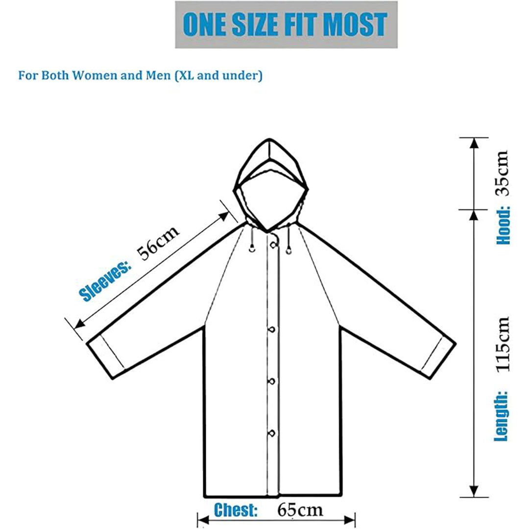 معطف واق من المطر مقاوم للماء