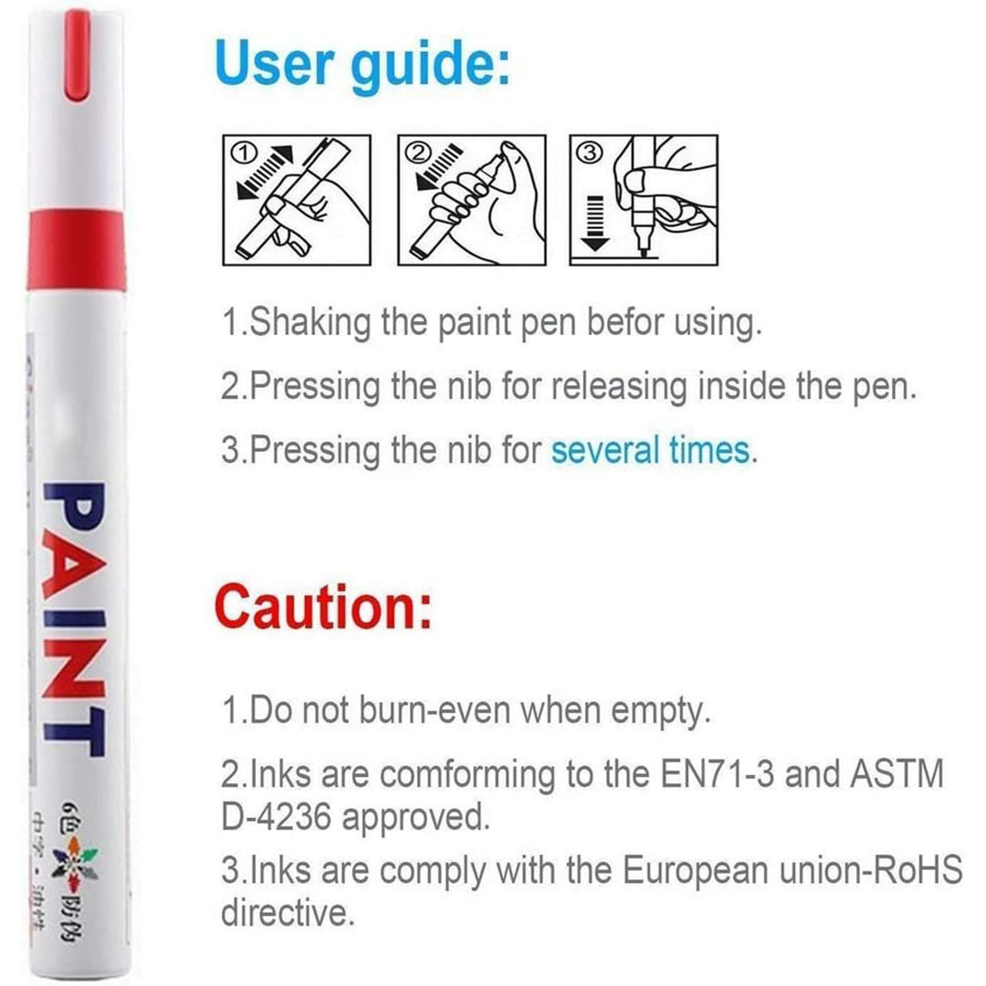 قلم كتابة على إطارات السيارات والدراجات النارية