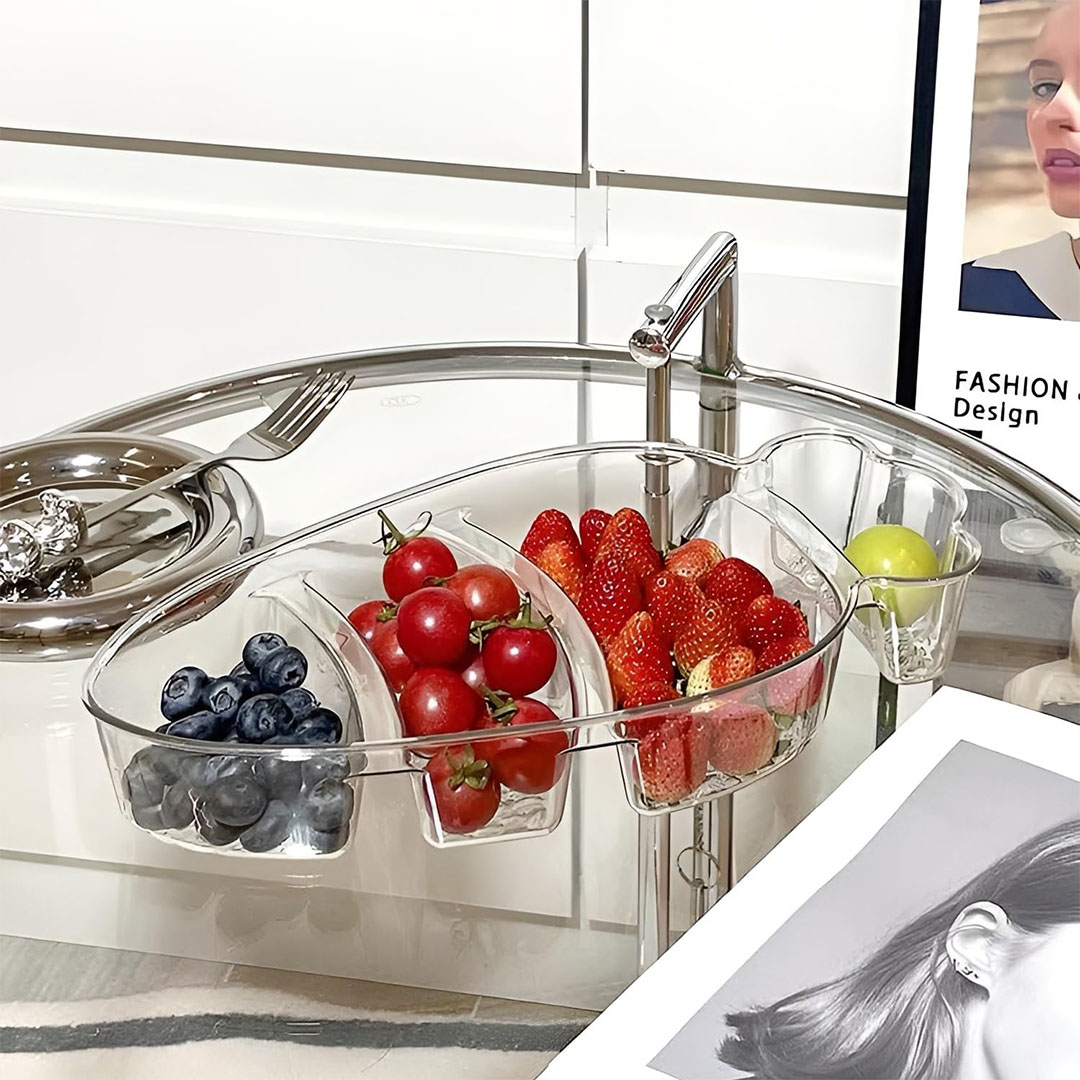 طبق تسالي 4 اقسام - شكل جزرة