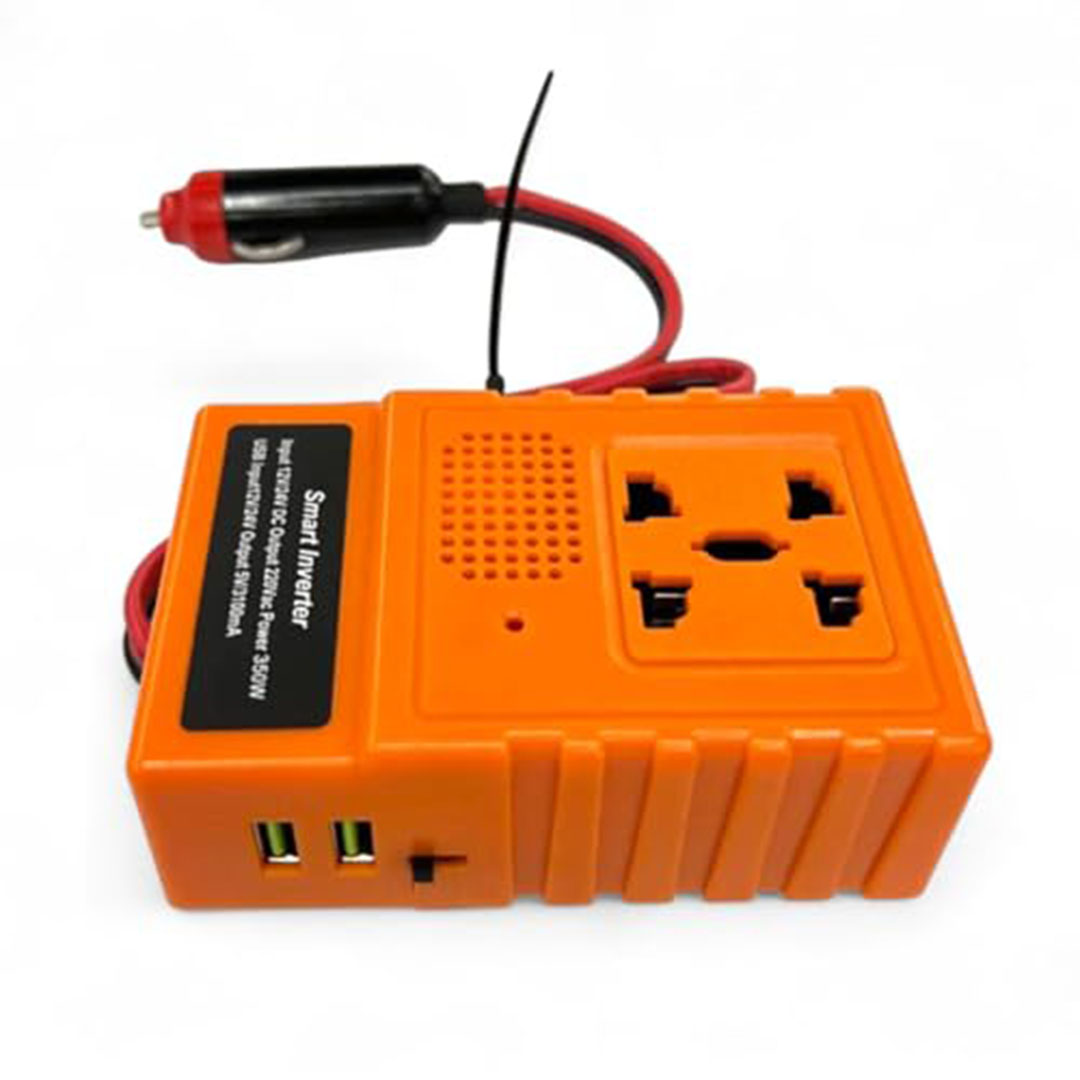 محول طاقة ذكي للسيارة - 350 وات - 220 فولت - 3.1 أمبير