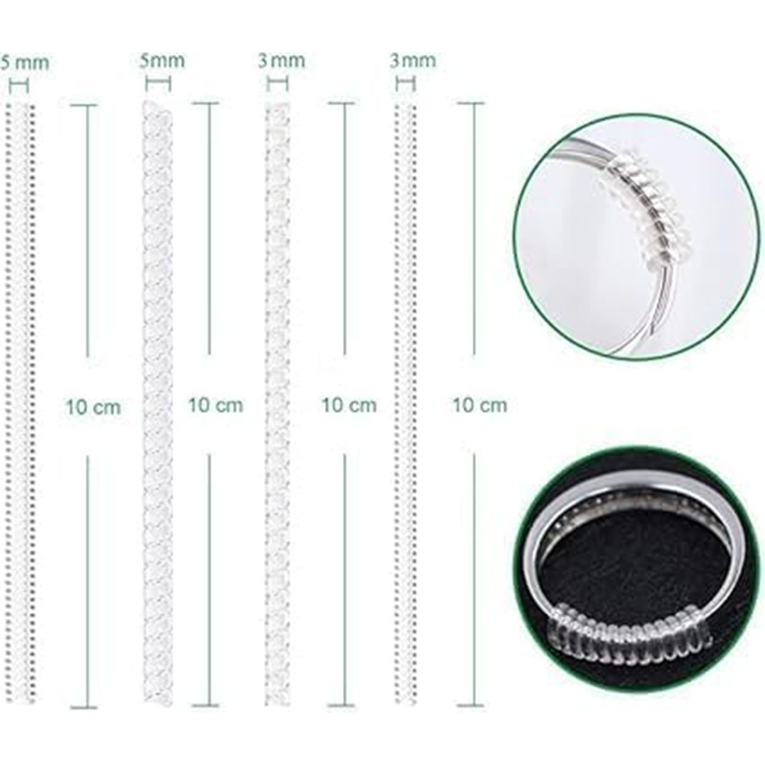 أدوات ضبط مقاس الخواتم المجوهرات - 4 قطع