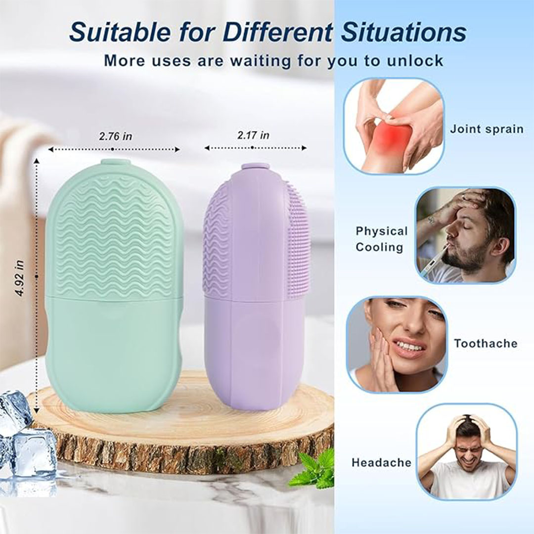 بكرة ثلج للوجه قابلة لإعادة الاستخدام سيليكون