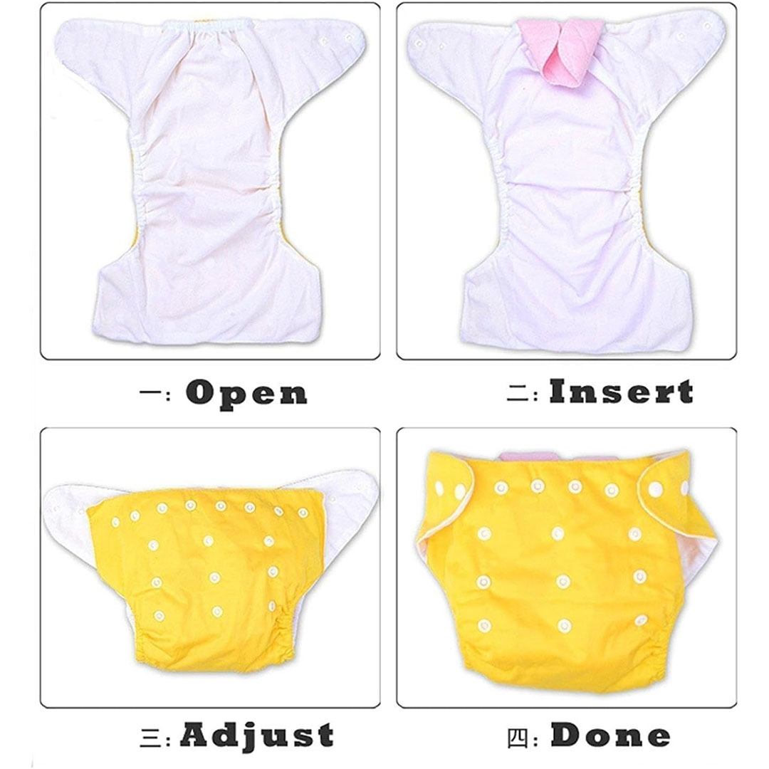 حفاضات قابلة للتعديل والغسل وإعادة الأستخدام - من 0 الى 3 سنوات