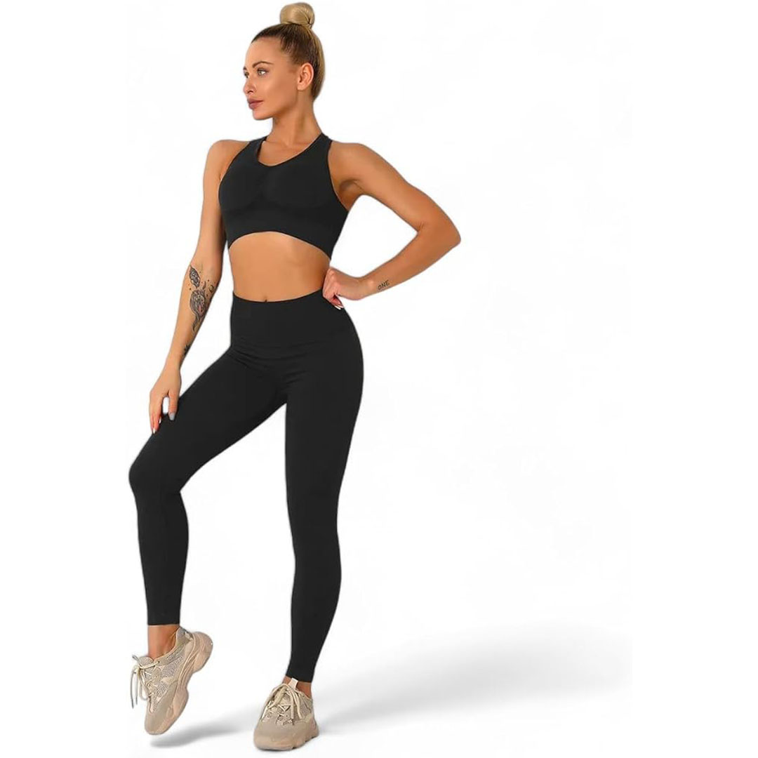 طقم تمرين للنساء - 2 قطعة