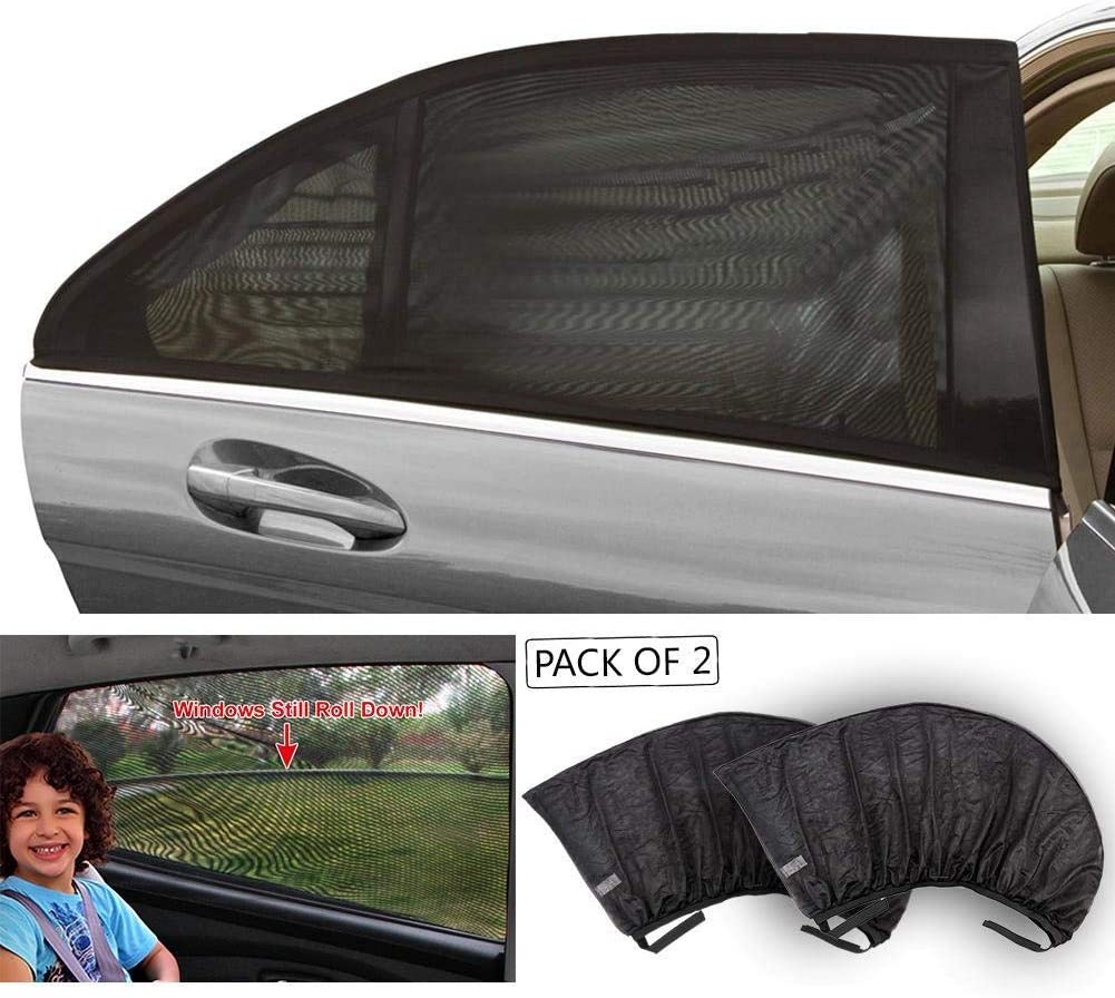 ستارة لزجاج السيارة الخلفي - 2 قطعة