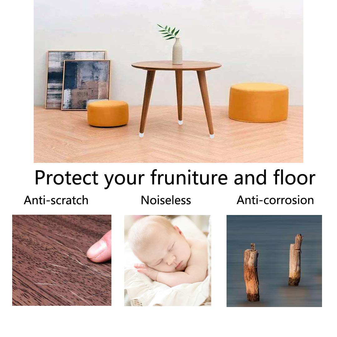 كعب كرسى سيليكون - 16 قطع