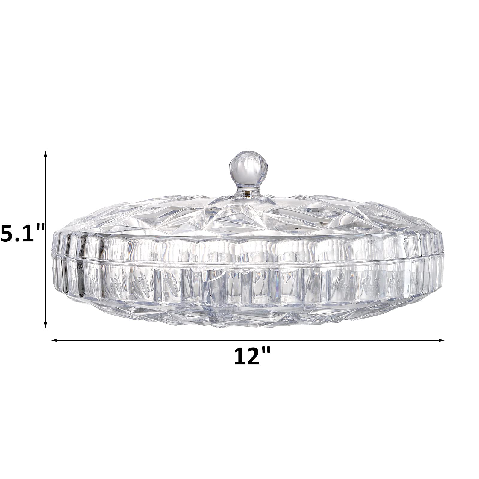 طبق تسالى بلاستيك شفاف