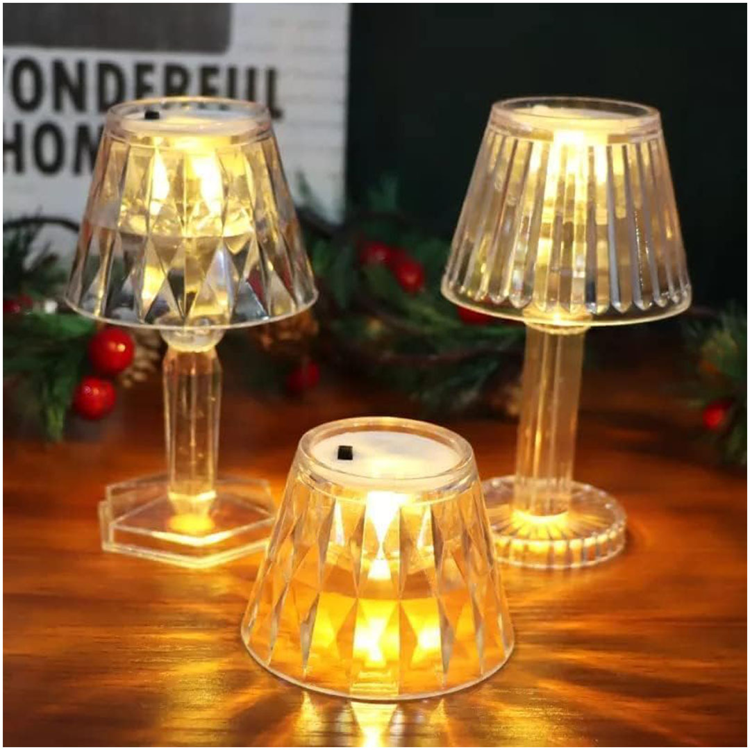 أباجوره ليد صغيرة تعمل بالبطاريه - 4 قطع