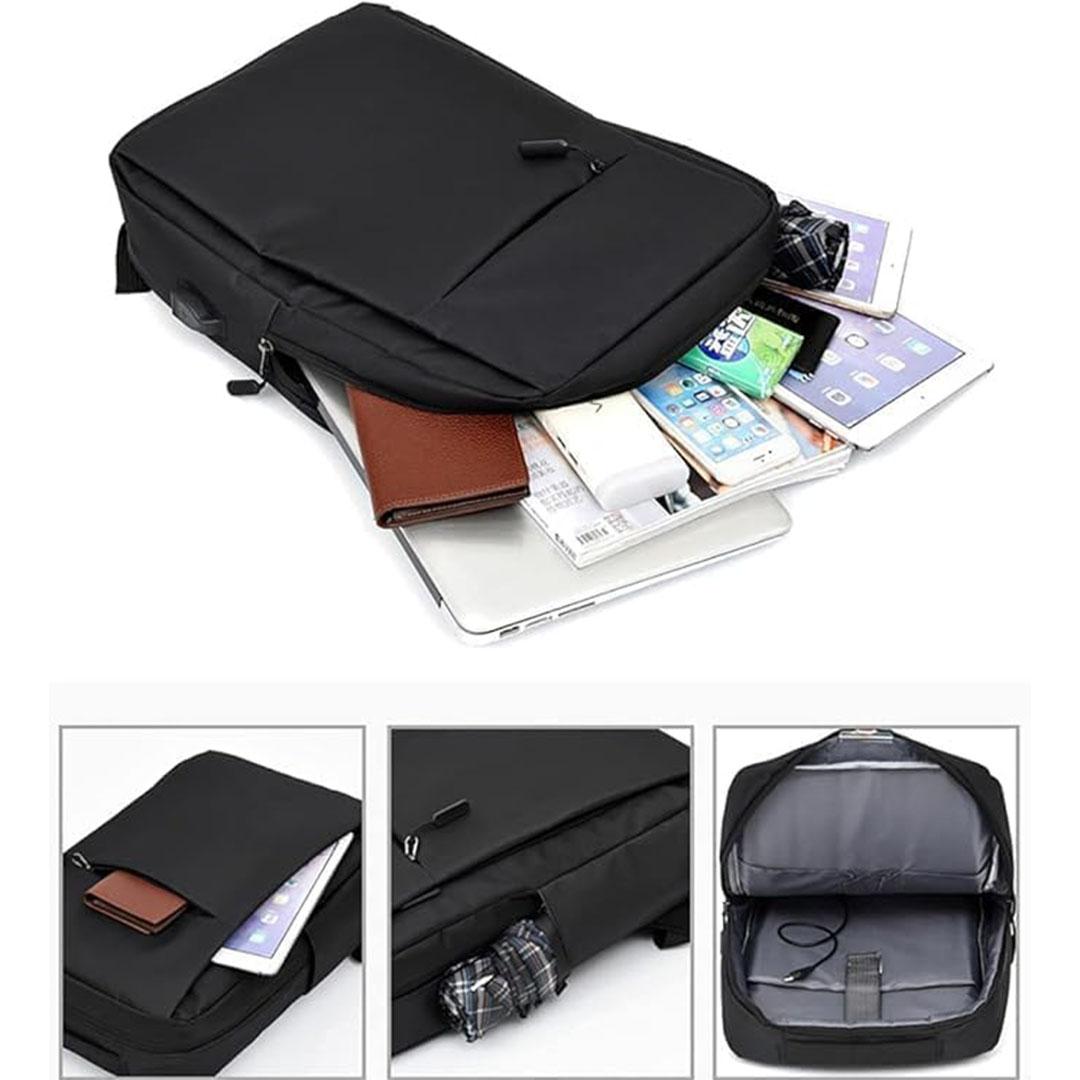 شنطة ظهر لابتوب عملية مضادة للماء - 15.6 انش - اسود