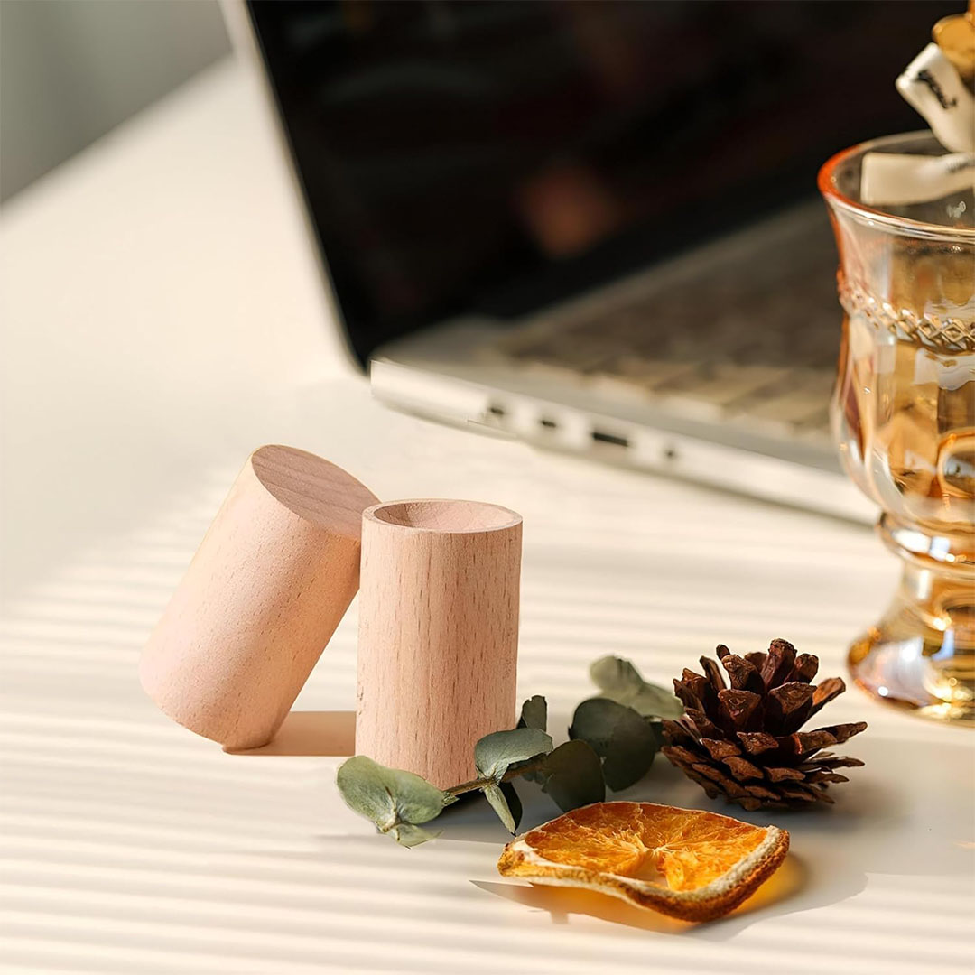 موزع روائح عطرية خشب طبيعي - 2 قطعة